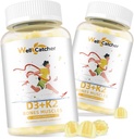 Βιταμίνη D3 K2 Gummies - Βιταμίνη D3 5000IU K2 (MK-7) 120mcg Συμπληρώματα με Βιταμίνη B Complex Ζάχαρη Δωρεάν για Ενήλικες Παιδιά Υποστηρίζει Δόντια Οστών Δύναμη Ανοσοποιητικό Μάνγκο Γεύση 60 Μετρήσεις 2 συσκευασίες