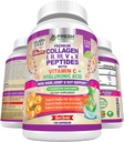 FRESH HEALYCARE Multi Collagen Pills με Peptides τύπου I, II, III, V & X με Βιταμίνη C, Υαλουρονικό οξύ - Υποστηρίζει υγιή μαλλιά, δέρμα, νύχια και αρθρώσεις - 120 κάψουλες Kosher