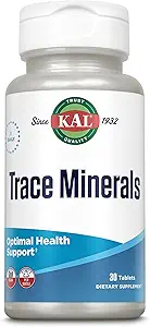 Kal Trace Minerals Actisorb Tabletleri, 30 Kont