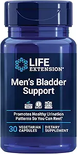 Life Extension Men's Bladder Support, melatonin, beta-sitosterol, lycopene, Nighttime Urination, Sleep Patterns, Prostate Health, Bladder Support, Gluten Free, Non-GMO, Vegetarian, 30 Capsules