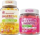 Ginger Chews Supplement Gummies & Inositol Gummies Ideal 40:1 Myo & D-Chiro Inositol