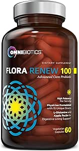 100 Milyar Probiyotikler - Kadınlar ve Erkekler için 15Strain Probiyotik, DRCaps Gecikme, Prebiyotikler, L-Glutamine, Apple Pectin, Gut Lining Support, Raf Stable, Non-GMO, 60 Vegan Capsules for Yetişkinler