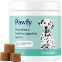 Köpekler için Pawfy Probiyotikler | Destekler Digestive Health, Diarrhea for Small, Büyük Köpekler | Gut Health | Anti Yeast Supplements | Skin Health Season Allergies Support - 30 Chews (Bacon)