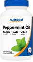 Nutricost Peppermint Oil Softgels (240 SFG) (50 MG) - Gluten Free, Üçüncü Parti Test Edildi ve GMO Free