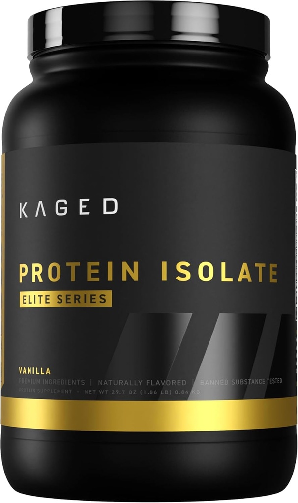 Kaged Whey Protein Isolate Elite Powder 