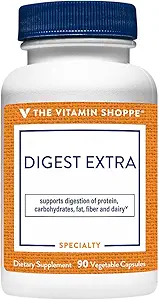 Dükkan Vitamini Ekstra - Yağlar, Carbohidratlar ve Protein Gluten ve Süt için Bir Digestive Yardımı - Nutrient Abvitamin (30 Sebze Kapsülleri)