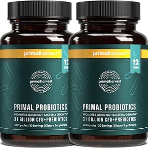 Kadınlar ve Erkekler Raf-Stable for Prebiyotiks Daily Supplement for Yetişkinler 60 Capsules (2 Pack)