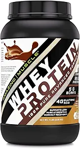 Amazing Muscle 100% Whey proteini Toz * Whey proteini ile İleri Formülü Ultra Filtrelenmiş Whey Protein Yoğunluğu (Chocolate, 2 lb)