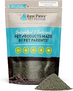 Raw Paws Organic Kelp Tozu Köpekler ve Kediler için (16-Ounce) - Tiroid, Digestive & Immune Health - Lane Supplement for Dogs - Seaweed Toz Supplement