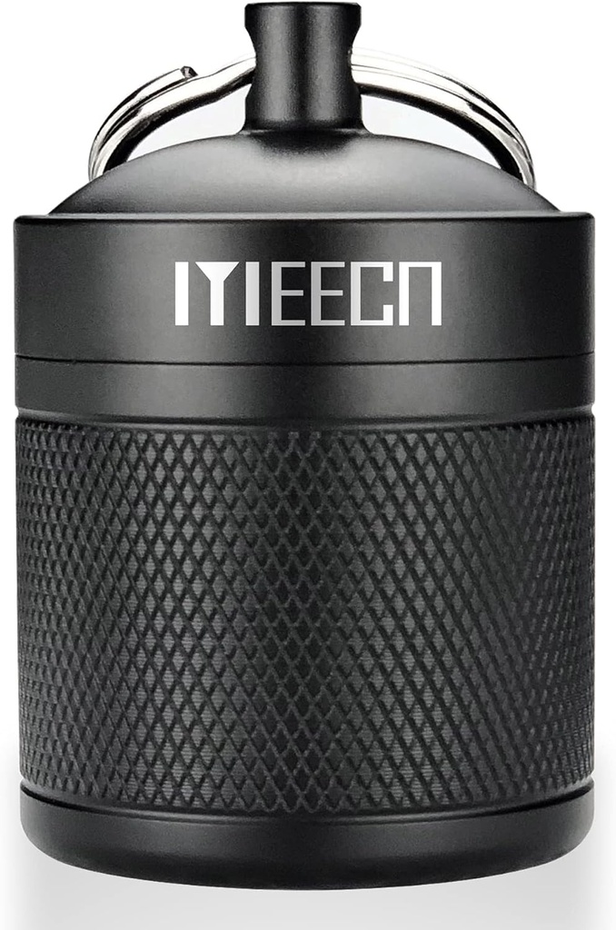 Gıda Pill Holder, Box, alüminyum, Sualtı Konteyner, Pill Organizer for Outdoor Travel Camping, Boyut: 1.6 x 2 (Black)