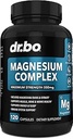 Magnezyum Kompleksi Supplement Capsules 500 mg - Support Energy, Relaxation, Leg Cramps & Legs - Yardım Kas Destek Supplements - High Abpole Premium Mag Citrate Oksit - 120 Capsules