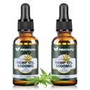 (2Pack Hemp Oil - Omega 3-6-9 Immune System Support, Focus, Calm, Relaxation ve Mood Advancedment - Organik, Vegan, Non-GMOS