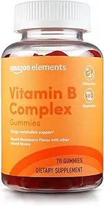 Elements - B-Complex, Destekler Immune ve Normal Enerji Metabolism, 70 Gummies, 70-Day Supply, Vegan, Adult, Non-GMO (Önceki olarak Revly)