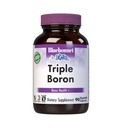 Bluebonnet Triple Boron 3 mg Trace Mineral Bone Support - Boron Supplement for Men & Women with Citrate Aspartate & Glycinate - Vegan, Non-GMO - 90 Vegetarian Caps, 90 Day Supply