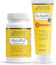 Researched Nutritionals Moldova Detox Duo - MycoPul Advanced Toxin Binder (30 Capsules) & Tri-Fortify Liposomal Glutathione (8 Oz) - 2 Ürünler Mycotoksiss'ın Yok Edilmesini Destekledi