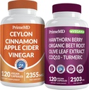 Ceylon Cinnamon (1pk) και Nitric Oxide (1pk) Συμπλήρωμα Bundle - Ισχυρές Βιταμίνες για την Καρδιά, Μεταβολισμός, Ισορροπία, Κυκλοφορία, Λιπίδια και Ανοσοποιητική Υποστήριξη - Μη ΓΤΟ, Vegan, Χωρίς Γλουτένη