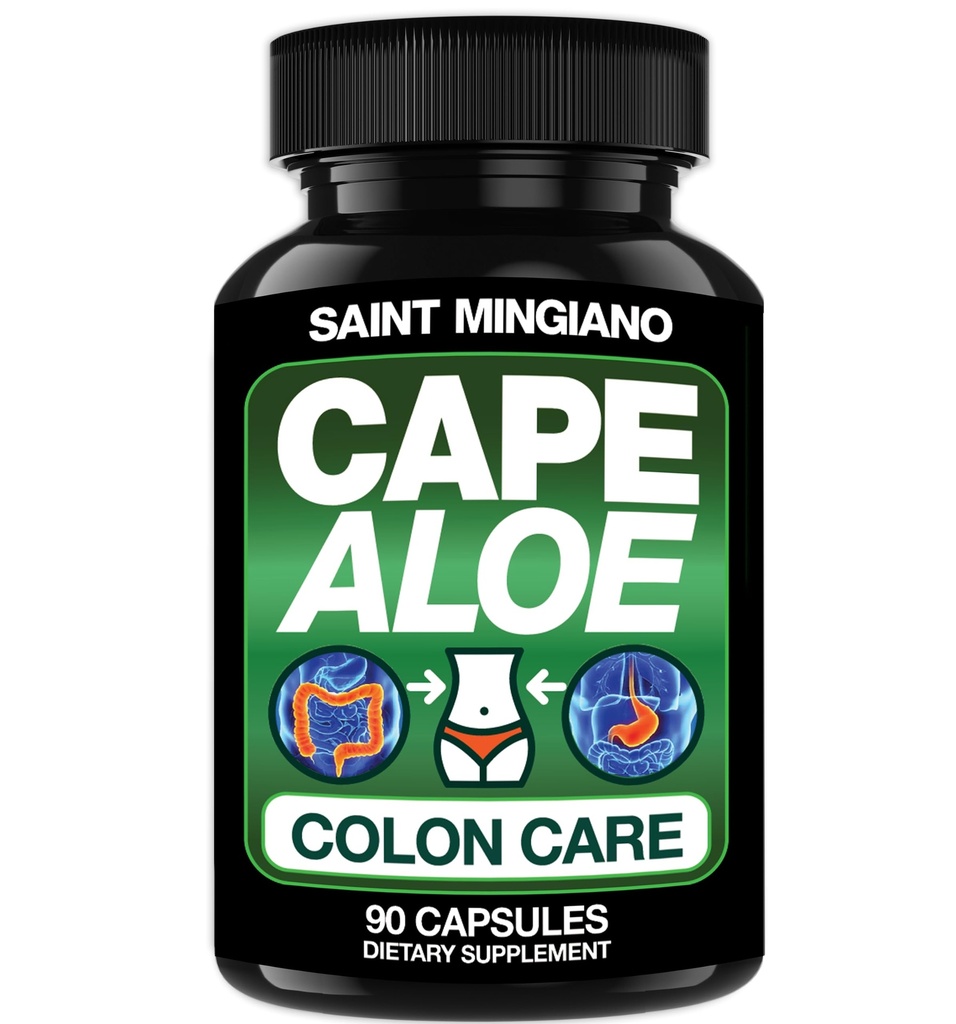 Cape Aloe Vera Capsules - Kolon Cleanse, Detox & Flush - 90 Capsules. Nazik Danışmanlık ve Bowel Hareketi Doğal Herbal Laxative olarak Hareket Ediyor - Bowel Hareket Digestive Health
