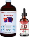 LIQUIDHEALTH Neurologic Nootropic Focus Supplement & Organik Me12 5000 Telefon Vitamini Immune Desteği için Tart Cherry Juice, Geliştirilmiş Memory & Concentration, Natural Energy, Genel Sağlık, Genel Sağlık, Genel Sağlık