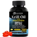 Antarktika Krill Oil Softgels-pres Ortak, Kalp, Skin & Brain Health-60 Lemon-Flavored Softgels