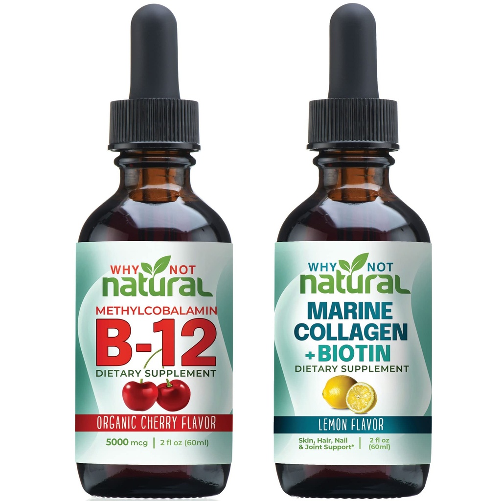 Neden Doğal Organik B12 Drops ve Sıvı Deniz Collagen Biotin ile Biotin
