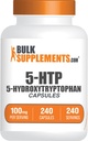 BulkSupplements.com Κάψουλες 5-HTP - 5- Hydroxytryptophan, Amino Acid Συμπλήρωμα - Χωρίς γλουτένη, 1 κάψουλα ανά υπηρεσία, 240 Count (Pack of 1)