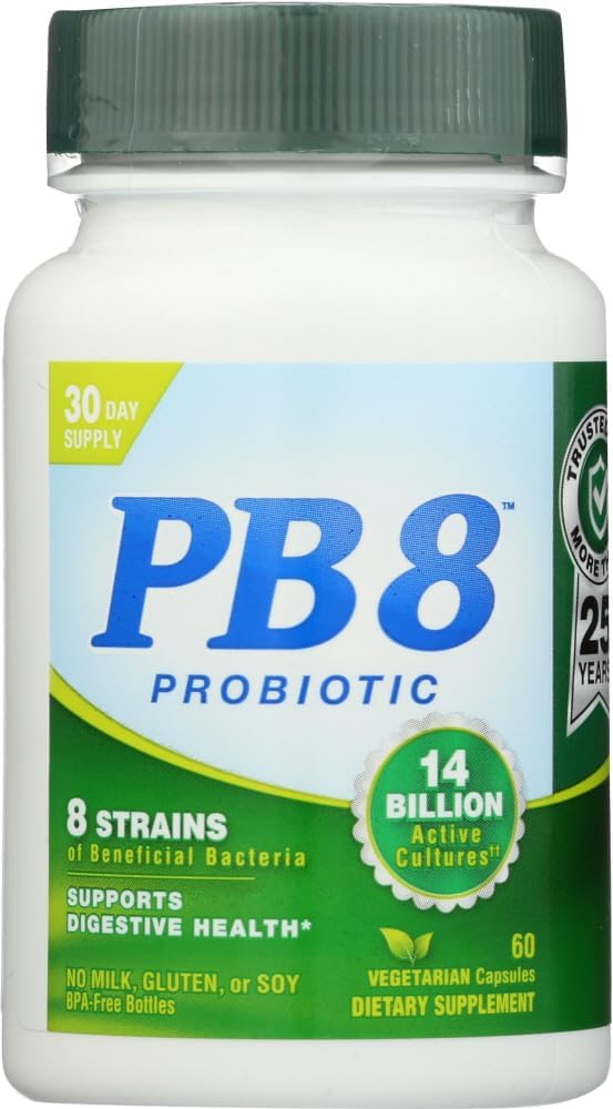 Beslenme Şimdi PB 8 Pro-biyotik Asitofilik Kapsüller, Vegetarian, 60 Count