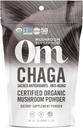 Om Mushroom Superfood Chaga Organik Mushroom Toz, 3.5 Ounce, 50 Hizmet, ABD Büyüyor, Kutsal Antioksis & Immune Support, Superfood Mushroom Supplement