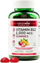 NatureWise Vitamin B12 Gummies for Yetişkinler, 1000 mcg - Strawberry Lemon Flavor - Supports Daily Energy, mentalty, Cognitive Function - Vegan, Gluten-Free, Non-GMO - 90 Count[45-Day Supply]