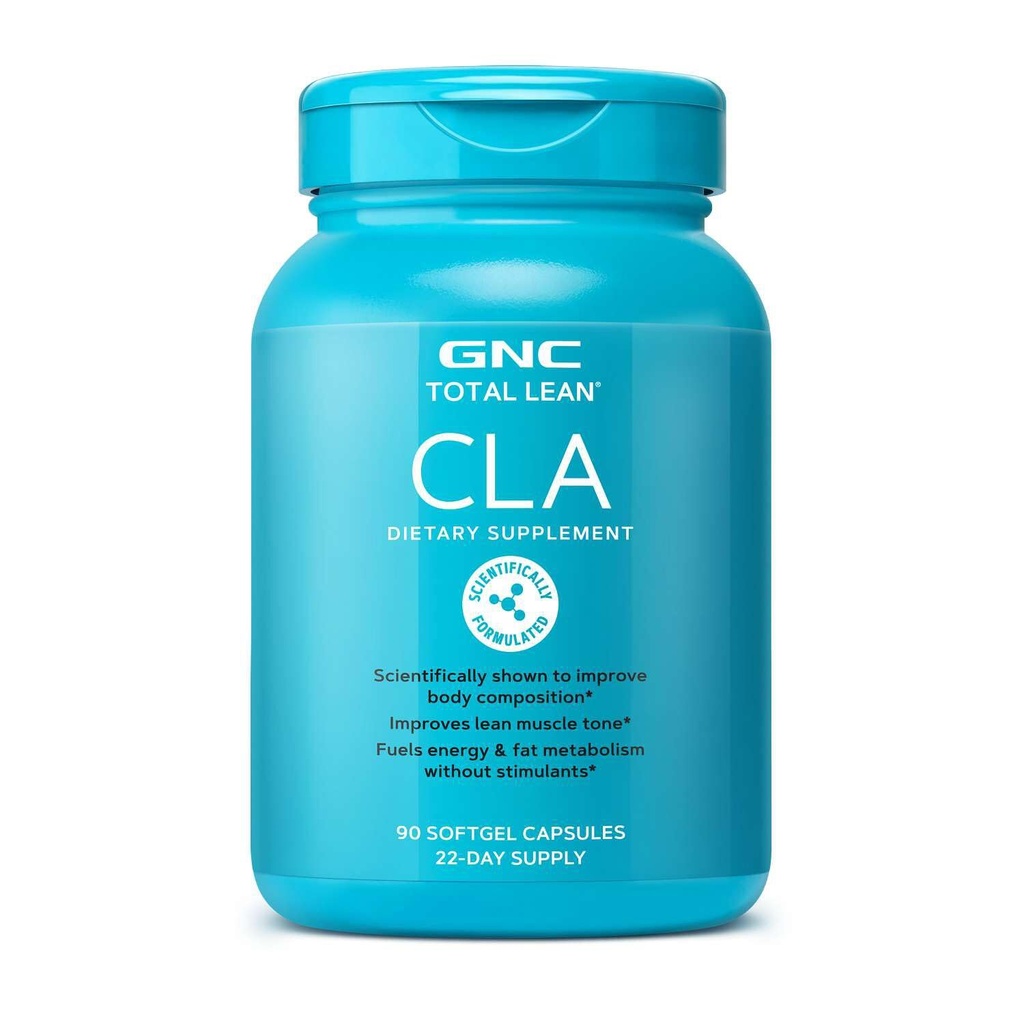 GNC Total Lean CLA | Vücut Kompozisyonu ve Lean Kas Tone, Fat Metabolism & Enerji Stimulants olmadan | Gluten Free | 90 Softgels
