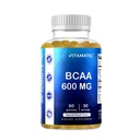Vitamatic BCAA Gummies - Κλάδος αλυσίδα Amino Acid Συμπληρώματα - Ροδάκινο Γεύση - 600mg ανά Σερβίρισμα - 60 Vegan Pectin Based Gummies (1 φιάλη)