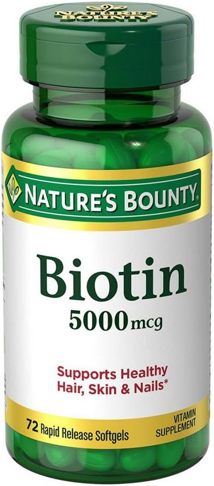 Nature's Bounty Biotin 5.000 mcg Caps, 72 ct