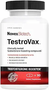 Novex Biotech Testrovax, Best Testosterone Booster για τους άνδρες - T Booster - Fenugreek & Ashwagandha - Αυξήστε τα επίπεδα τεστοστερόνης σε 12 ημέρες*, 30-Day Supply