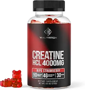 Kretine HCL Gummy - World's First 4000MG Kretine HCL Gummies 90 Count (90 Count)