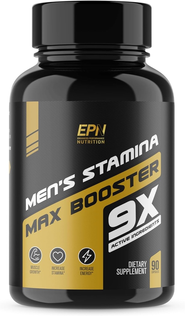 Erection Support for Men Fast Acting + Testosterone Enhancement | #1 Dosed Blood-Flow + Muscle Builder | Gain Muscle, Boost Libido, Firmness & Size | Grow 3-7" with 9 Powerful Ingredients - 90 Pills