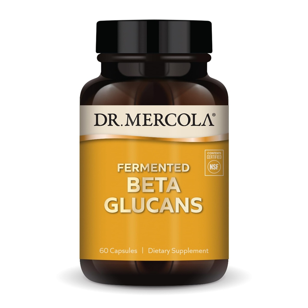Dr. Mercola Fermented Beta Glucans, 30 Hizmet (60 Capsules), Diyet Supplement, Immune Support, Non-GMO, NSF Contents sertifikalı Beta Glucans, 30 Hizmet (60 Capsules), Diyeter Supplement, Immune Support, Non-GMO, NSF Contents Sertifikalı