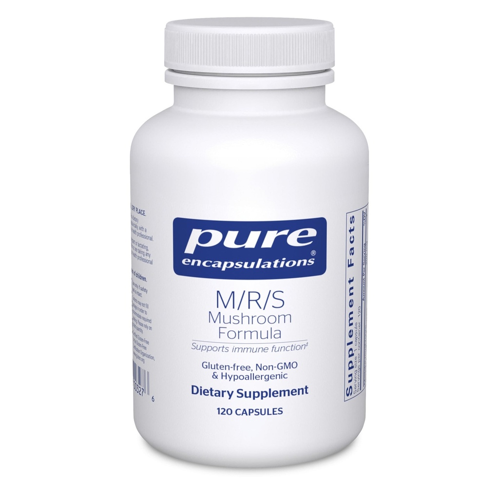 Pure Encapsulations M/R/S Mushroom Formula | Hipoallergenic Supplement Immune Health'i teşvik eder ve Broad-Spectrum Fizyolojik Destek | 120 Capsules