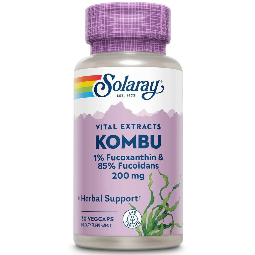 SOLARAY Fucoxanthin Ειδικής Φόρμουλα για χορτοφάγους Κάψουλες, 400 mg 