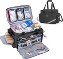 Trunab İlk Yardım Bag Boş, Profesyonel Tıbbi Bag Acil Yanıtlayıcı Travma Bag İç Bölücüler ve Anti-Slip Bottom ile İdeal, EMT, Çiçeği, Paramedikler