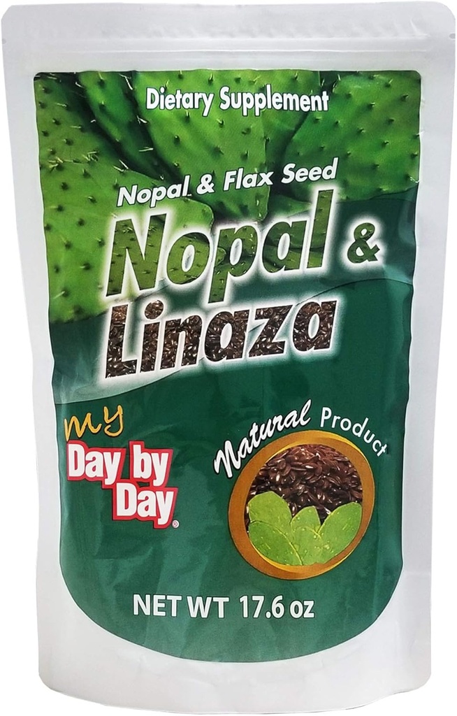 Μέρα με τη μέρα, Nopal και flax Σπόροι, Φυσικές Ίνες, 17,6 Oz, τσάντα