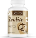 Zeolite Detox Capsules, Organik Aktif Charcoal, Bentonite Clay, 1-2 μm Clinoptile, maksimum Aborpsiyon, Gut Liver Detox Cleanse Full Body for Women Men, 90 Capsules