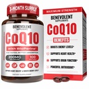Ievolent Pure CoQ10 200 mg Softgels with BioPerine® for Max Abors, Ubiquinone Coenzyme Q10 Supplement for Heart Health, Energy Production, Sağlıklı Aging & Antioksit Desteği, 100 Softgels