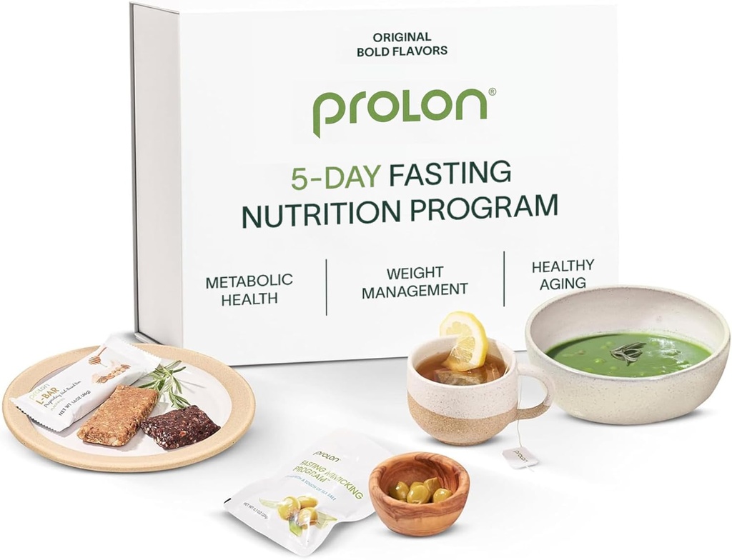 Prolon 5-Day Fasting Kit | Fast with Food | Supports Cellular Rejuvenation & Health Aging | Low-Calorie, Plant-Based Meals & Snacks | developed to Not Break Your Fast (Bold Flavors)