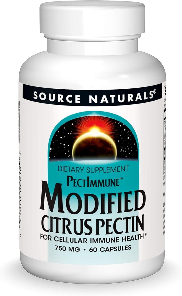 Source Naturals PectImmune, Modified Citrus Pectin, For Cellular Immune Health*, 750 mg - 60 Capsules