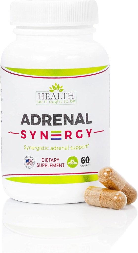 Sağlık Adrenal Syn3rgy Supplement Olmak Için Ought Olarak | Doktor Formulated Capsules with Ashwagandha, Holy Basil ve Rhodiola | 60 Capsules