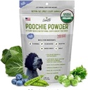 Snoutly Poochie Toz: USDA sertifikalı Organik Köpek Supplement & Super Multivitamin - Tüm Köpekler ve Tüm Çağlar için Doğa Vitaminleri ve Mineraller, Beslenme & Digestion Support, RAW Superfood