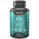 Naturalis Vegan Vitamin ADK 50 mg Tocotrienol ve CoQ-10 | Nano-Emulsified in EVOO for Better Absoprtion | Non-GMO, Soy Free and Vegan Society sertifikalı | 180 Veggie Softgels (Carrageenan Free)