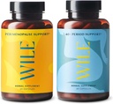 Wile Perimenopause Support & 40+ period Support, 2Pack, PMS Relief & Menopause Supplements for Women, (2) 60 Capsules Her, 120 Toplam 60 Capsules