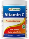 En İyi Doğallar 100% Saf Vitamin C Toz 1 lb (454 Grams) Toz (Also Called Ascorbik Asit)