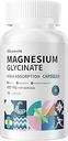 Magnesium Glycinate 400 MG per Serving 100% Chelated for High Absorption, Gentle On Stomach, Non-GMO, 90 Vegetarian Capsules