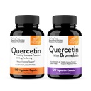 Sandhu'nun Quercetin 1000 mg & Quercetin with Bromelain 1000 mg Per Service Bioflavonoids Supplement Kompleksi| Supports Immune Health for Men & Women